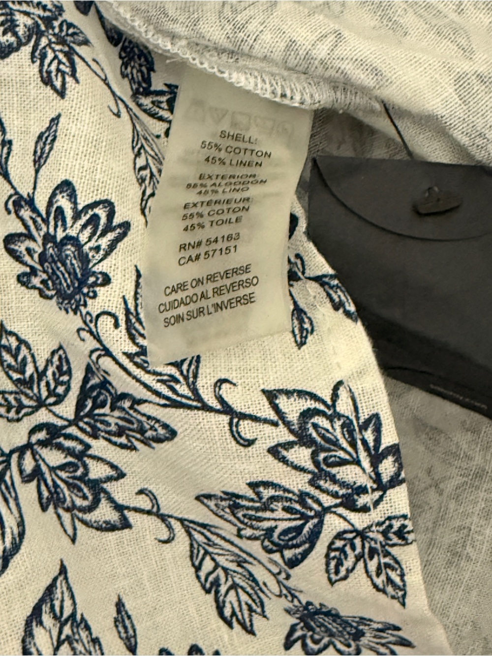 Tommy Hilfiger White Midi Shirt Dress with Blue Floral Print - Picture 6 of 8
